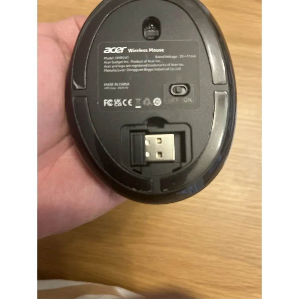 Acer Ergonomic Mouse Wireless, Adjustable DPI Vertical Mouse 1000/1200/1600